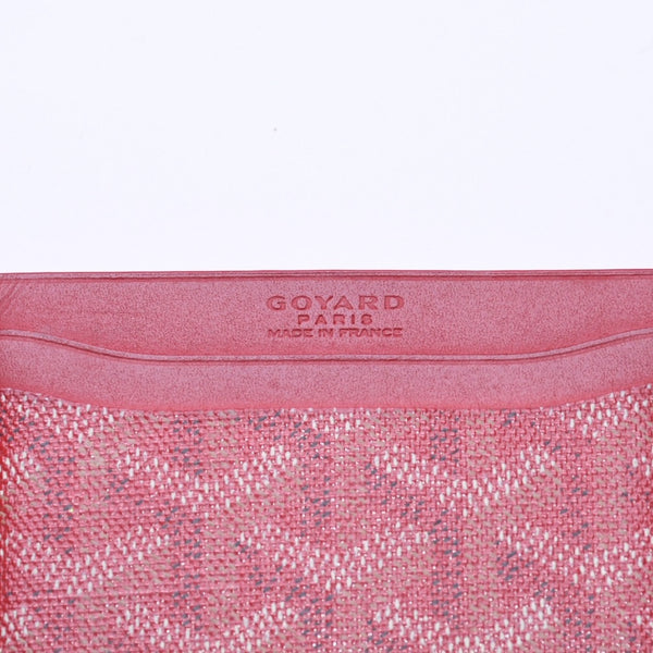 GOYARD ゴヤール サン・シュルピス カードケース レッド STSULPPMLTY02CL02X レザー PVC 美品 中古 4a004295