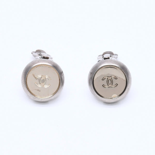 CHANEL シャネル VINTAGE ヴィンテージ ココマーク イヤリング 重量約5.45g 99A刻印 GP メタル シルバー ゴールド 両耳用 美品 中古 62587