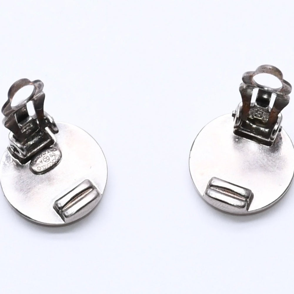 CHANEL VINTAGE Vintage Coco Mark Earrings Weight Approx. 5.45g 99A Engraved GP Metal Silver Gold Binaural Good Condition Used 62587
