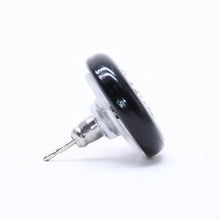 画像をギャラリービューアに読み込む, CHANEL シャネル ココマーク ピアス 重量約1.79g 00A刻印 樹脂系 ラインストーン ブラック 両耳用 美品 中古 4c071577
