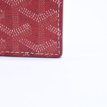 画像をギャラリービューアに読み込む, GOYARD ゴヤール サン・シュルピス カードケース レッド STSULPPMLTY02CL02X レザー PVC 美品 中古 4a004295
