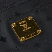 画像をギャラリービューアに読み込む, 極美品 MCM エム・シー・エム Tote Bag トートバッグ Black ブラック ゴールド金具 レザー 中古 4a004610