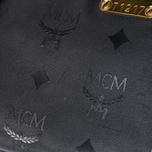 画像をギャラリービューアに読み込む, 極美品 MCM エム・シー・エム Tote Bag トートバッグ Black ブラック ゴールド金具 レザー 中古 4a004610