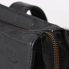 画像をギャラリービューアに読み込む, 極美品 MCM エム・シー・エム Tote Bag トートバッグ Black ブラック ゴールド金具 レザー 中古 4a004610