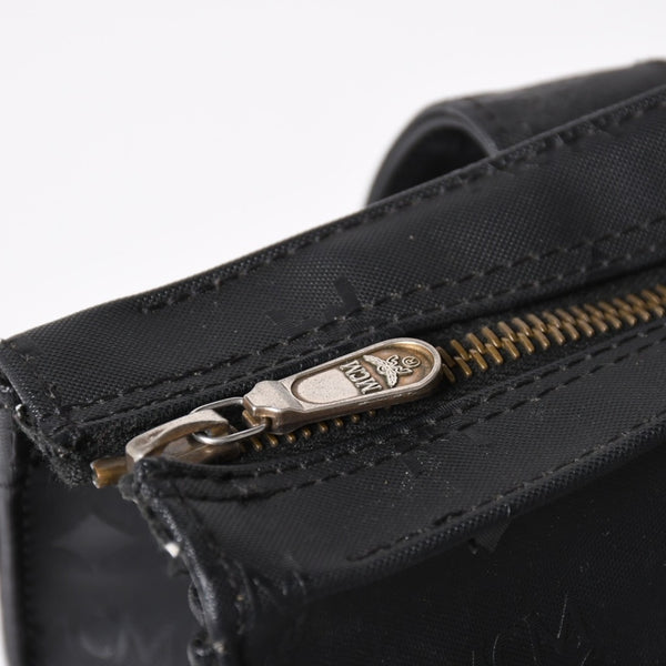 極美品 MCM エム・シー・エム Tote Bag トートバッグ Black ブラック ゴールド金具 レザー 中古 4a004610