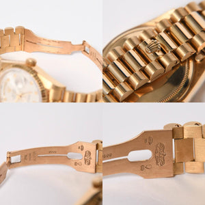 極美品 ROLEX ロレックス デイデイト36 腕時計 重量約131.61g 18038 18KYG AT シルバーピンボール文字盤 中古 4a007338