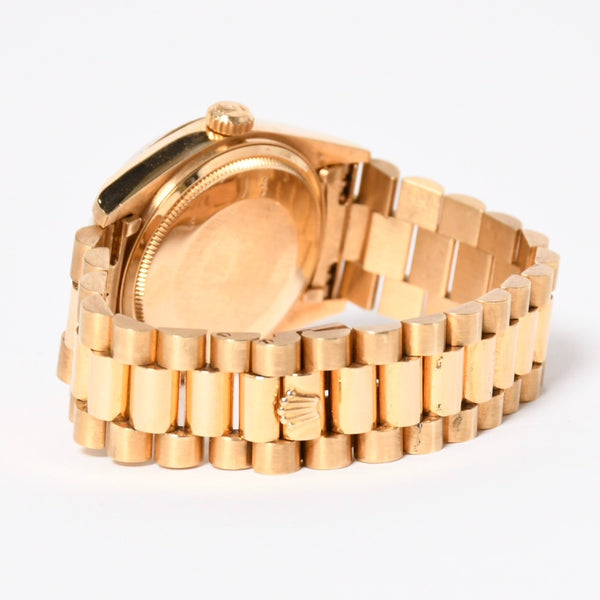 極美品 ROLEX ロレックス デイデイト36 腕時計 重量約131.61g 18038 18KYG AT シルバーピンボール文字盤 中古 4a007338