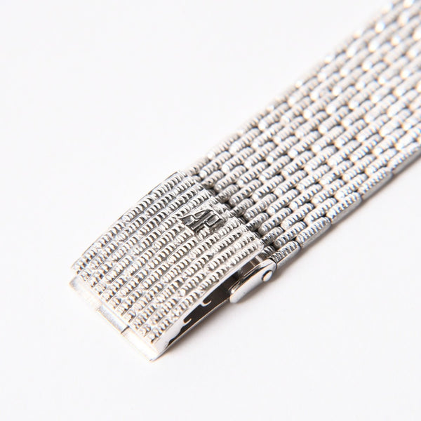 極美品 AUDEMARS PIGUET オーデマ ピゲ コブラ 腕時計 18KWG ラウンド 手巻き 84.7g Cal2080 12PD ダイヤモンド針 黒文字盤 中古 4a007431