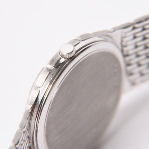極美品 AUDEMARS PIGUET オーデマ ピゲ コブラ 腕時計 18KWG ラウンド 手巻き 84.7g Cal2080 12PD ダイヤモンド針 黒文字盤 中古 4a007431