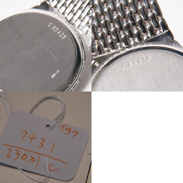 極美品 AUDEMARS PIGUET オーデマ ピゲ コブラ 腕時計 18KWG ラウンド 手巻き 84.7g Cal2080 12PD ダイヤモンド針 黒文字盤 中古 4a007431