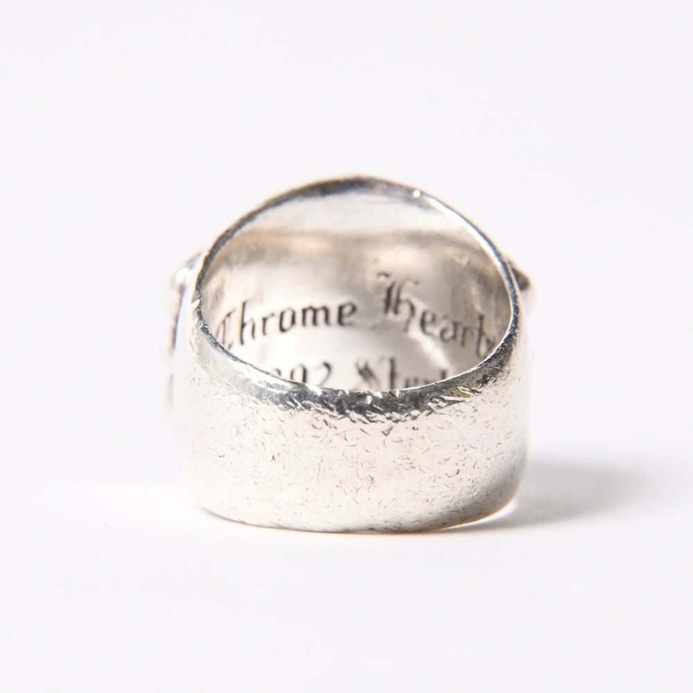 CHROME HEARTS クロムハーツ KEEPER キーパー リング 指輪 重量約19.64g 1992/sterling刻印 サイズ14号 スターリングシルバー 美品 中古 4a007348