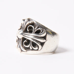 CHROME HEARTS クロムハーツ KEEPER キーパー リング 指輪 重量約19.64g 1992/sterling刻印 サイズ14号 スターリングシルバー 美品 中古 4a007348