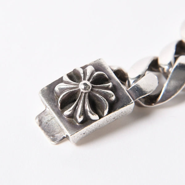 極美品 CHROME HEARTS クロムハーツ CLSC LRG3 CHX ラージボックスID クラシックチェーン ブレスレット 15リンク 重量約108.54g 中古 4a007352