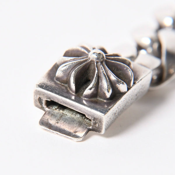極美品 CHROME HEARTS クロムハーツ CLSC LRG3 CHX ラージボックスID クラシックチェーン ブレスレット 15リンク 重量約108.54g 中古 4a007352