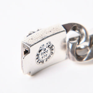 極美品 CHROME HEARTS クロムハーツ CLSC LRG3 CHX ラージボックスID クラシックチェーン ブレスレット 15リンク 重量約108.54g 中古 4a007352
