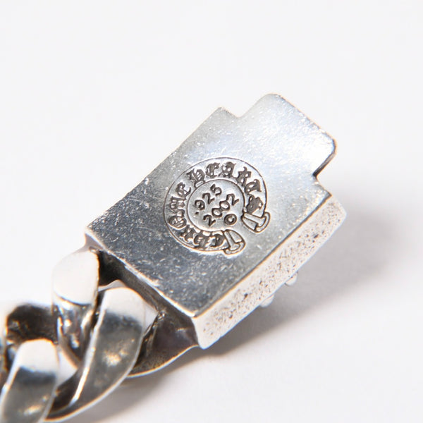 極美品 CHROME HEARTS クロムハーツ CLSC LRG3 CHX ラージボックスID クラシックチェーン ブレスレット 15リンク 重量約108.54g 中古 4a007352