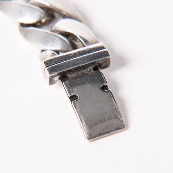 極美品 CHROME HEARTS クロムハーツ CLSC LRG3 CHX ラージボックスID クラシックチェーン ブレスレット 15リンク 重量約108.54g 中古 4a007352