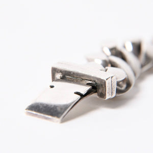 極美品 CHROME HEARTS クロムハーツ CLSC LRG3 CHX ラージボックスID クラシックチェーン ブレスレット 15リンク 重量約108.54g 中古 4a007352