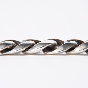 極美品 CHROME HEARTS クロムハーツ CLSC LRG3 CHX ラージボックスID クラシックチェーン ブレスレット 15リンク 重量約108.54g 中古 4a007352
