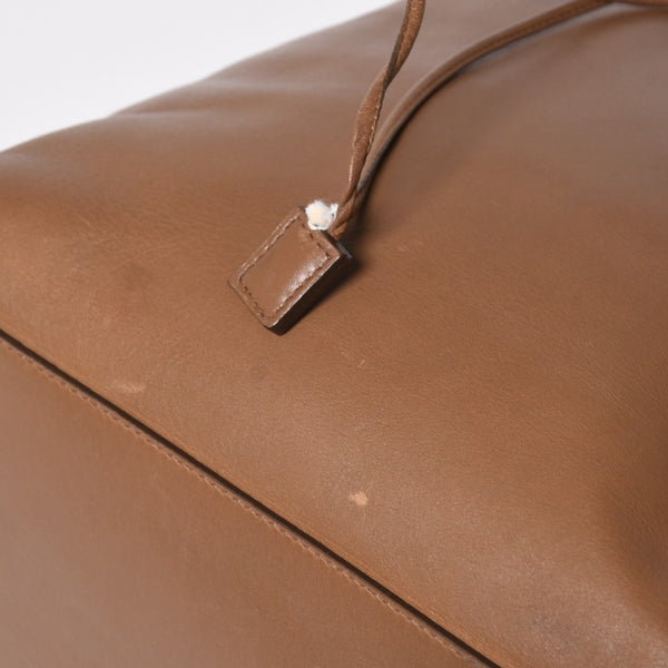 THE ROW ザロウ Backpack 11 バックパック ハンドバッグ 2way レザー ブラウン カーフレザー ゴールド金具 美品 中古 4a006921