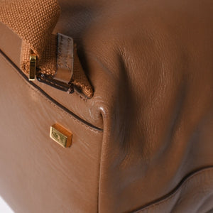 THE ROW ザロウ Backpack 11 バックパック ハンドバッグ 2way レザー ブラウン カーフレザー ゴールド金具 美品 中古 4a006921