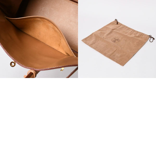 極美品 HERMES エルメス オータクロア32 ハンドバッグ □B刻印 ナチュラル クシュベル ゴールド金具 内縫い 1998年製 中古 4a008199