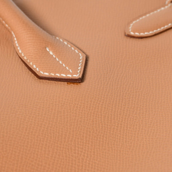極美品 HERMES エルメス オータクロア32 ハンドバッグ □B刻印 ナチュラル クシュベル ゴールド金具 内縫い 1998年製 中古 4a008199