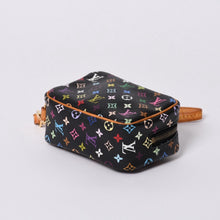 画像をギャラリービューアに読み込む, 極美品 LOUIS VUITTON ルイヴィトン ポーチ トゥルース ワピティ ポーチ M58034 モノグラム マルチカラー ブラック 村上隆 中古 4a000351