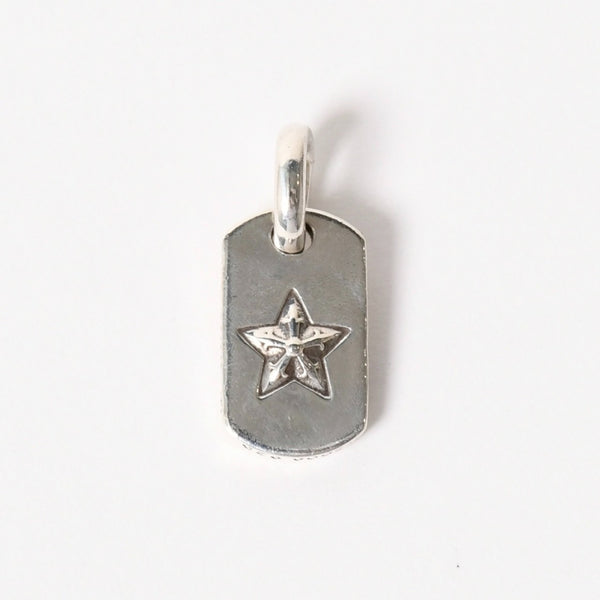極美品 CHROME HEARTS クロムハーツ DT TNY STAR タイニースター ドッグタグ ペンダントトップ 重量約3.43g シルバー925 中古 4a005377