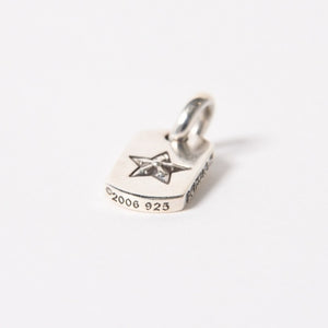 極美品 CHROME HEARTS クロムハーツ DT TNY STAR タイニースター ドッグタグ ペンダントトップ 重量約3.43g シルバー925 中古 4a005377