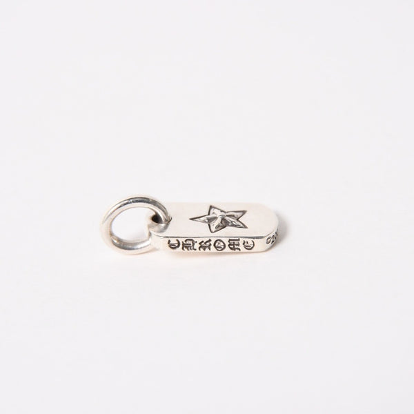 極美品 CHROME HEARTS クロムハーツ DT TNY STAR タイニースター ドッグタグ ペンダントトップ 重量約3.43g シルバー925 中古 4a005377