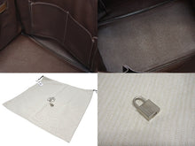 画像をギャラリービューアに読み込む, HERMES エルメス BIRKIN バーキン 35 ハンドバッグ SPO トゴ ブルーリン ブラウン マットパラジウム金具 □Q刻印 美品 中古 4b010709