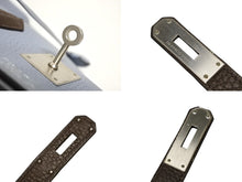 画像をギャラリービューアに読み込む, HERMES エルメス BIRKIN バーキン 35 ハンドバッグ SPO トゴ ブルーリン ブラウン マットパラジウム金具 □Q刻印 美品 中古 4b010709