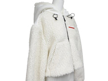 Load image into Gallery viewer, PRADA SPORTS プラダスポーツ 22AW Cropped Double Fleece Jacket ダブルフリースジャケット サイズXS ホワイト 美品 中古 4b008311