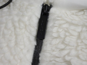 PRADA SPORTS プラダスポーツ 22AW Cropped Double Fleece Jacket ダブルフリースジャケット サイズXS ホワイト 美品 中古 4b008311
