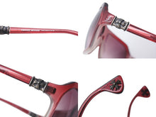 画像をギャラリービューアに読み込む, CHROME HEARTS クロムハーツ CHクロス サングラス クリア ピンク シルバー925 美品 中古 4b000002