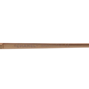 CHANEL シャネル リムレス サングラス アイウェア 4017-D C125/7F ライトストーン ココマーク ブラウン 美品 中古 4a000002