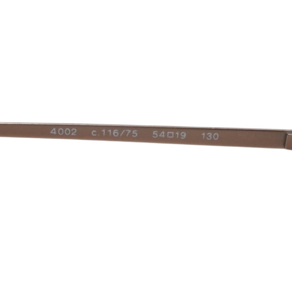 CHANEL Rimless Sunglasses Eyewear 4002 c.116/75 Coco Mark Brown Gold Good Condition Used 4a000014