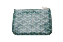画像をギャラリービューアに読み込む, 新品未使用 GOYARD ゴヤール セナ ミニ ポーチ SENAT2MINTY09CL09P レザー PVC グリーン シルバー金具 中古 4b000004