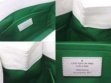 Load image into Gallery viewer, LOUIS VUITTON ルイヴィトン エブリデイLV リッターバッグ ハンドバッグ 2021AW M80815 IC グリーン ホワイト 美品 中古 4b000010