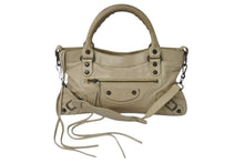 画像をギャラリービューアに読み込む, BALENCIAGA バレンシアガ ザ ファースト ハンドバッグ ショルダーバッグ 103208 2WAY レザーベージュ 美品 中古 4b000016