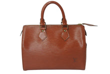 Load image into Gallery viewer, LOUIS VUITTON ルイヴィトン ハンドバッグ スピーディ25 M43003 ゴールド金具 ブラウン エピレザー 中古 4b000021