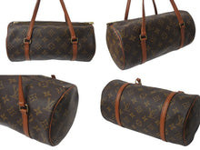 Load image into Gallery viewer, LOUIS VUITTON ルイヴィトン パピヨンPM 26 筒形 ハンドバック ブラウン モノグラム M51386 美品 中古 4b000023