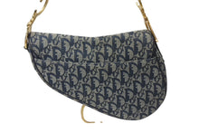 Load image into Gallery viewer, Christian Dior クリスチャンディオール サドルバッグ ワンショルダーバッグ トロッター ネイビー ガリアーノ期 良品 中古 4b000025