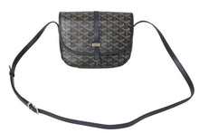 Load image into Gallery viewer, GOYARD ゴヤール ベルヴェデーレPM ショルダーバッグ ブラック PVC コーティングキャンバス レザー 中古 4b000030