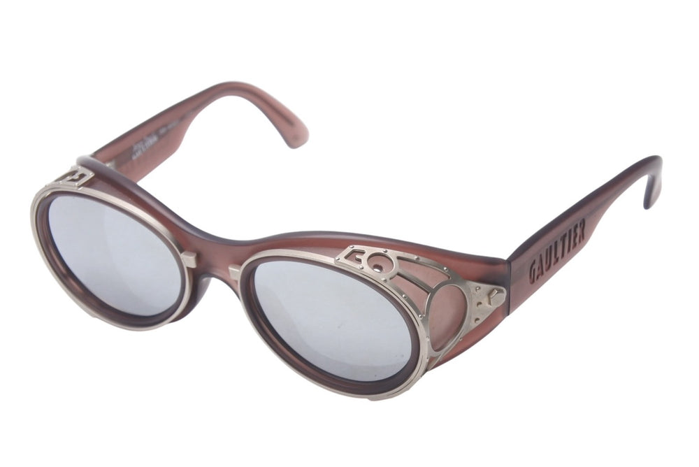 Jean Paul Gaultier ジャンポールゴルチェ ゴーグル 90s サングラス 556-6001 ブラウン 美品 中古 4b000055