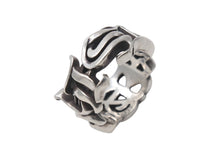 画像をギャラリービューアに読み込む, CHROME HEARTS クロムハーツ LARGE SCRIPT BAND ラージ スクリプトバンドリング 指輪 重量約18.6g サイズ23.5号 美品 中古 4b000056