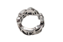 画像をギャラリービューアに読み込む, CHROME HEARTS クロムハーツ LARGE SCRIPT BAND ラージ スクリプトバンドリング 指輪 重量約18.6g サイズ23.5号 美品 中古 4b000056