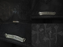 画像をギャラリービューアに読み込む, 極美品 CHROME HEARTS クロムハーツ SOFT SHOULDER BAG LARGE ソフトショルダーバッグ ラージ セメタリークロスパッチ 11枚 中古 4b000057