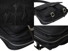 画像をギャラリービューアに読み込む, 極美品 CHROME HEARTS クロムハーツ SOFT SHOULDER BAG LARGE ソフトショルダーバッグ ラージ セメタリークロスパッチ 11枚 中古 4b000057